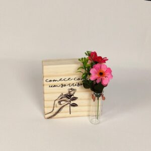 Cubo Flower Comece com um Sorriso