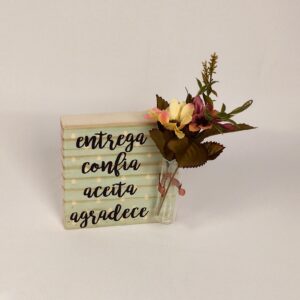 Cubo Flower Entrega Confia Aceita Agradeça